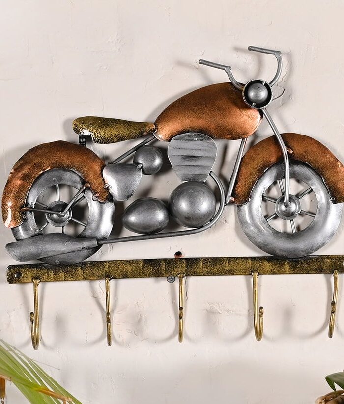 Brown Bike Key Holder for Wall Hanging (26.67* 33.02 * 20)