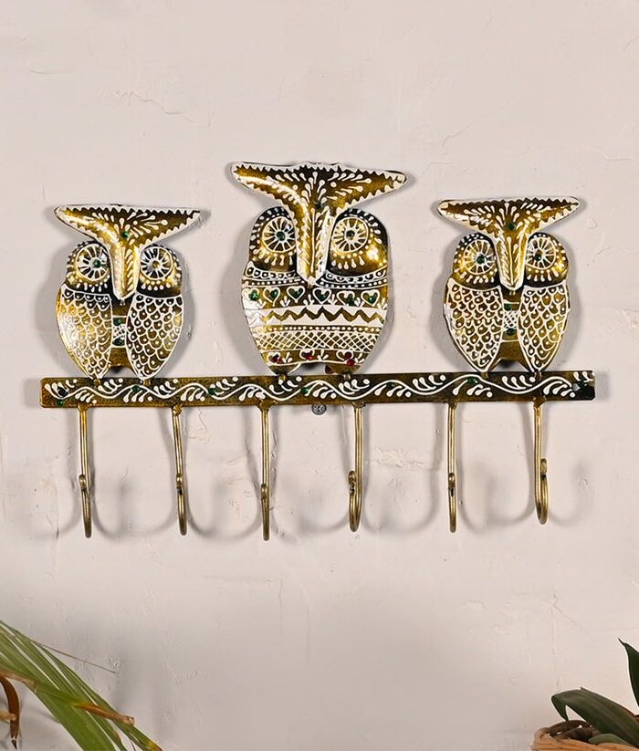Brown Owl Key Holder for Home & Office (35.56* 22.86 * 10)
