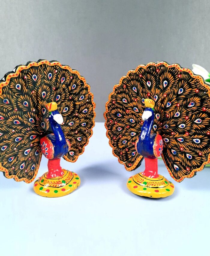 Dancing Peacock Artificial Decor