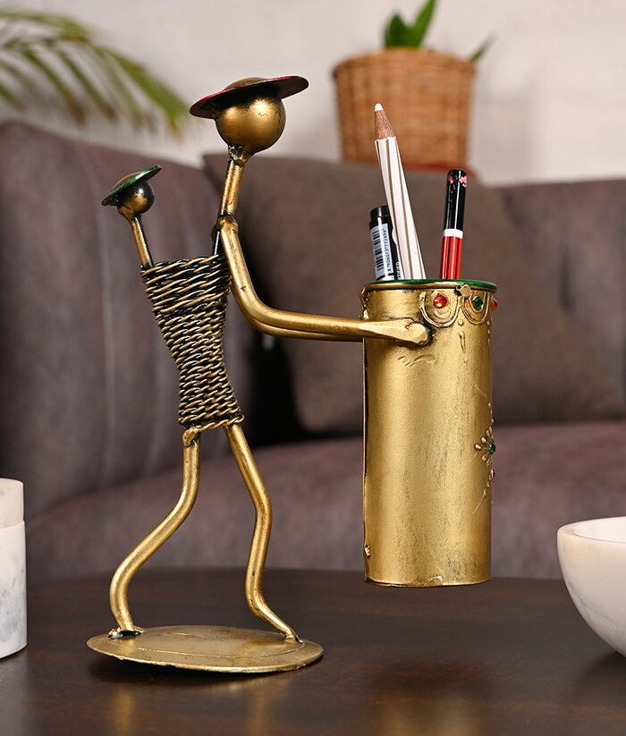 Golden Lady Baby Pen Stand for Office Desk (13.97* 10.16 * 20.32)