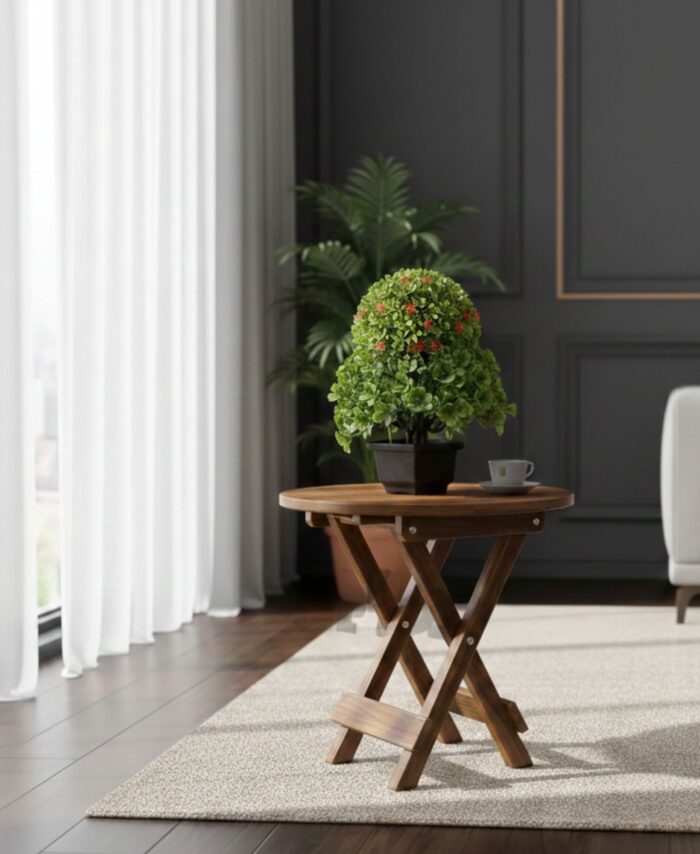 Foldable Wooden Side Table