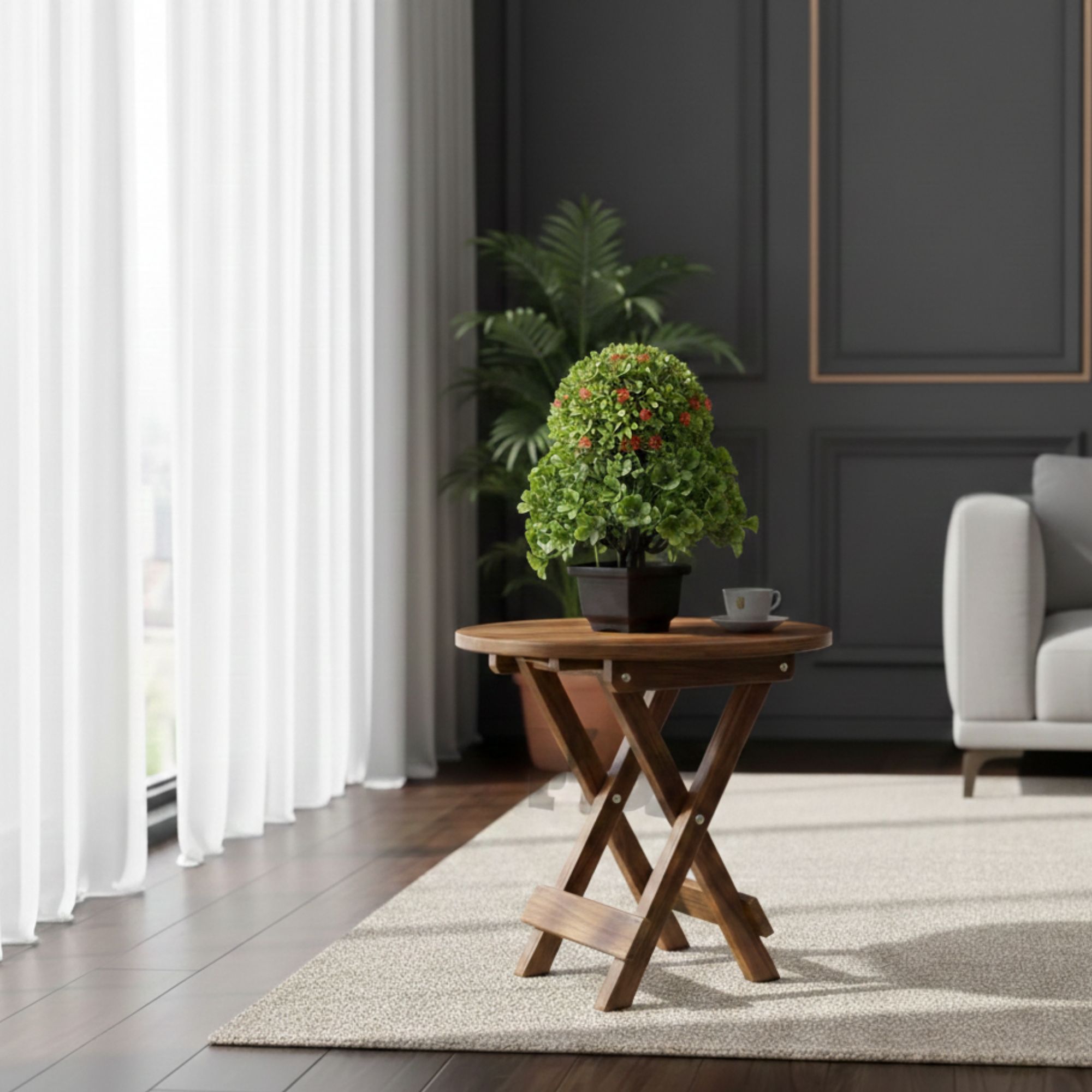 Foldable Wooden Side Table